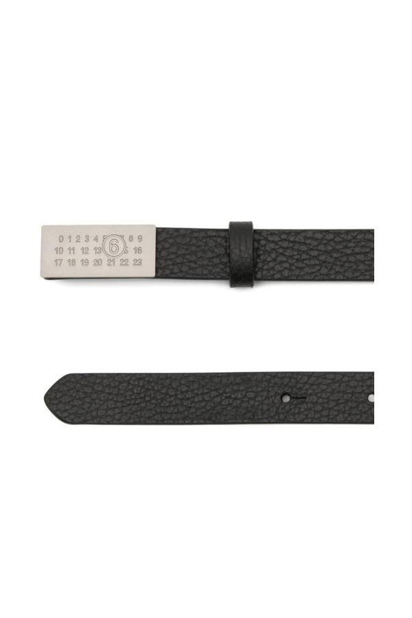 MM6 Maison Margiela Belt - Black/Silver