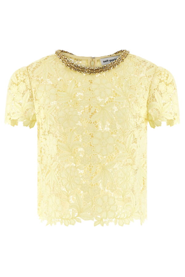 Self-Portrait Pink Lace Top - Multicolor