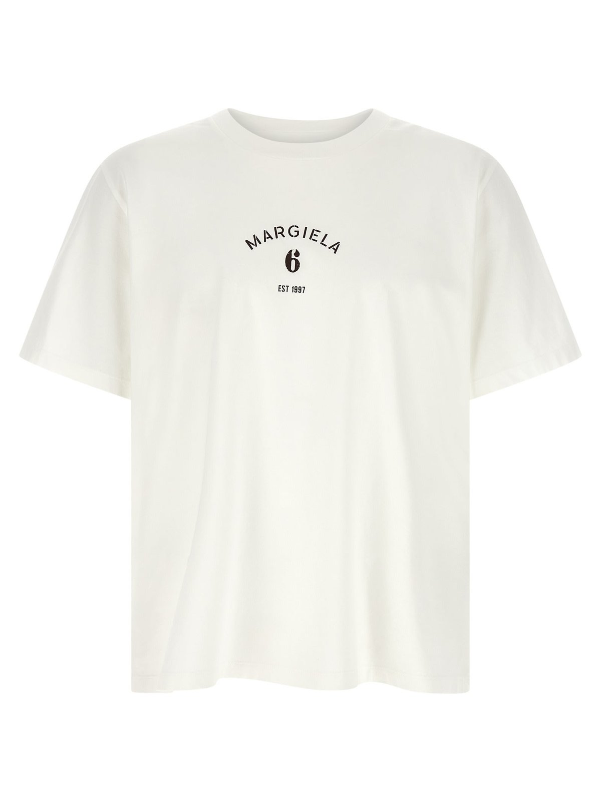 MM6 Maison Margiela Printed T-Shirt - White - Image 1 of 3