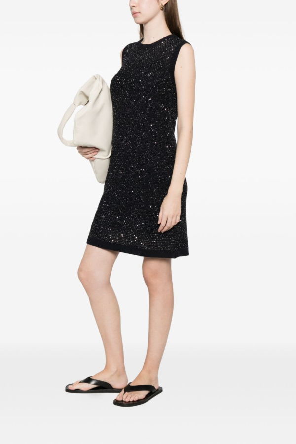 Fabiana Filippi Embellished Mini Dress - Blue