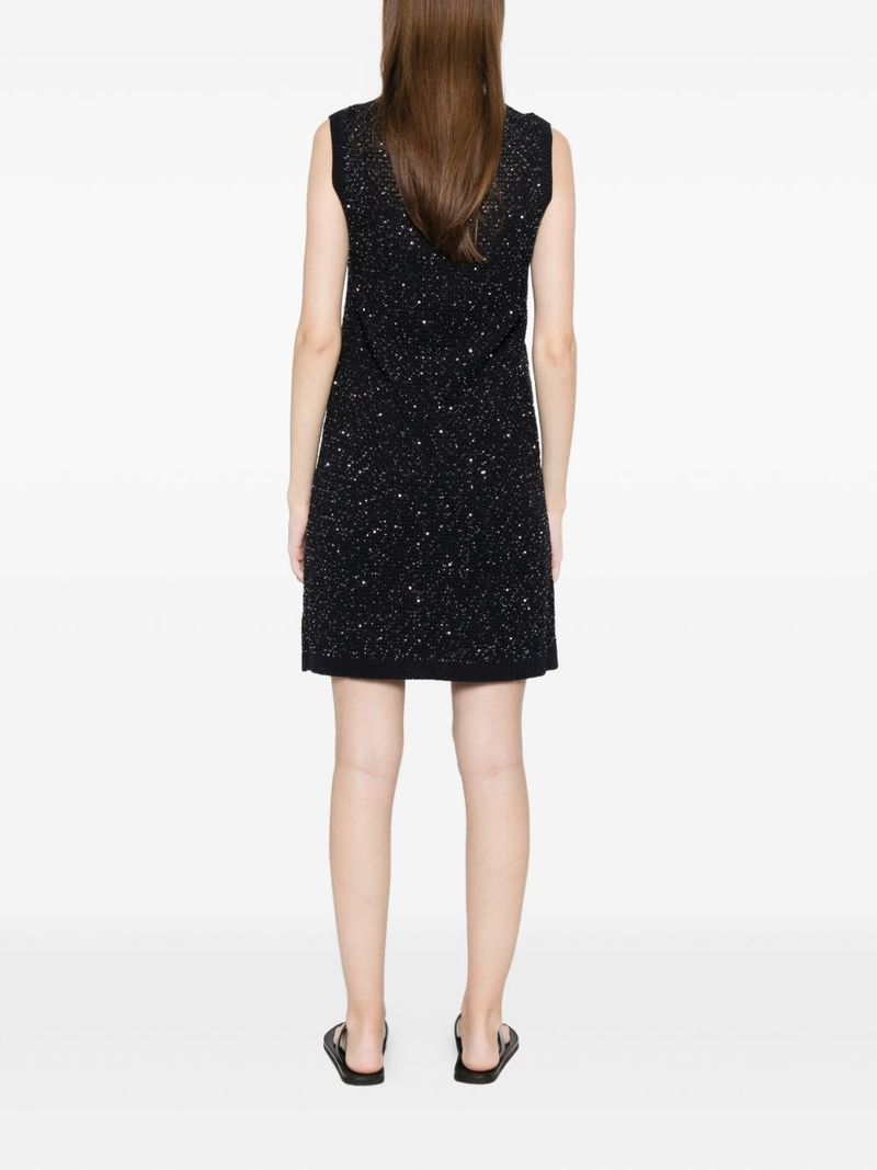 Fabiana Filippi Embellished Mini Dress - Blue