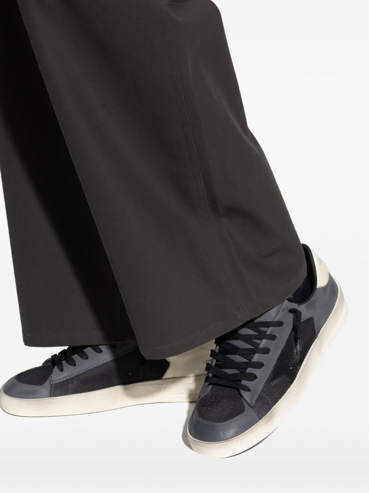 Golden Goose Stardan Leather Sneakers - Gray - Image 2 of 5