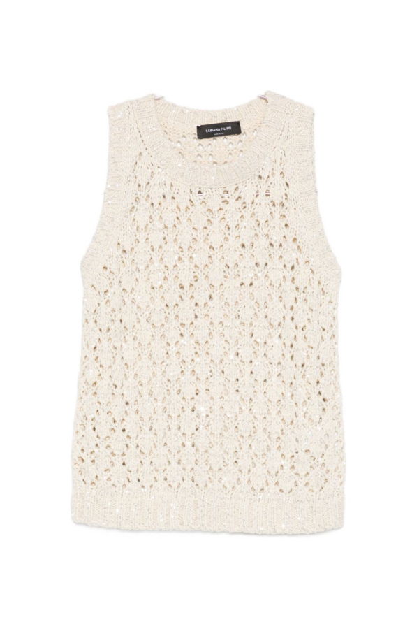 Fabiana Filippi Sleeveless Tank Top - White