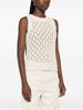 Fabiana Filippi Sleeveless Tank Top - White - Thumbnail 3