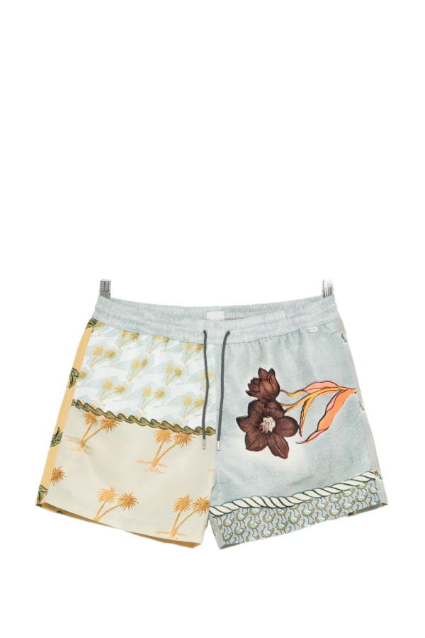PAUL SMITH Printed Swim Shorts - Clear Blue