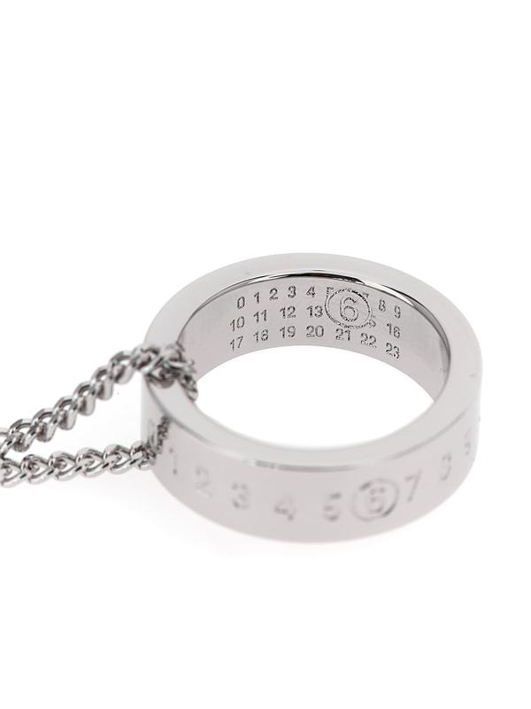 MM6 Maison Margiela Numeric Signature MM6 Necklace - Silver