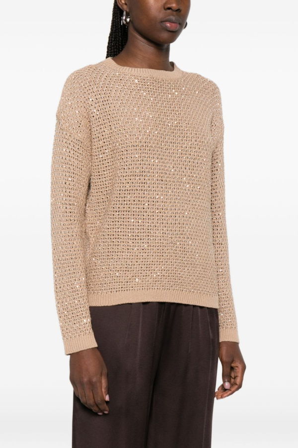 Fabiana Filippi Crewneck Sweater - Beige