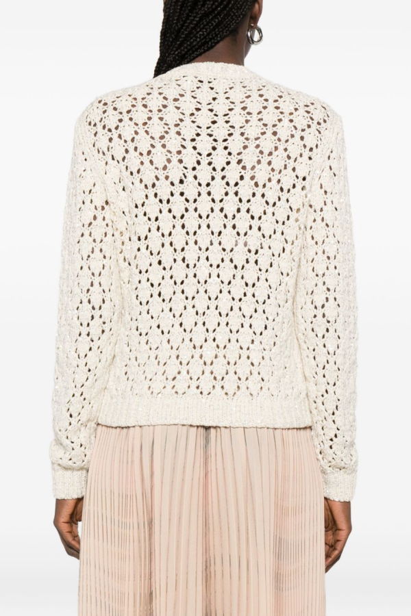 Fabiana Filippi Crewneck Sweater - White