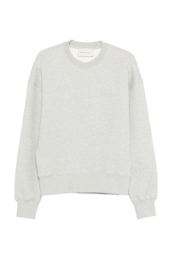 Ami Alexandre Mattiussi Ami De Coeur Cotton Sweatshirt - Gray