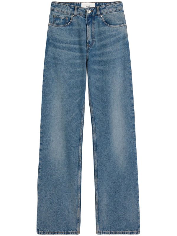 Ami Alexandre Mattiussi Large Fit Denim Jeans - Clear Blue