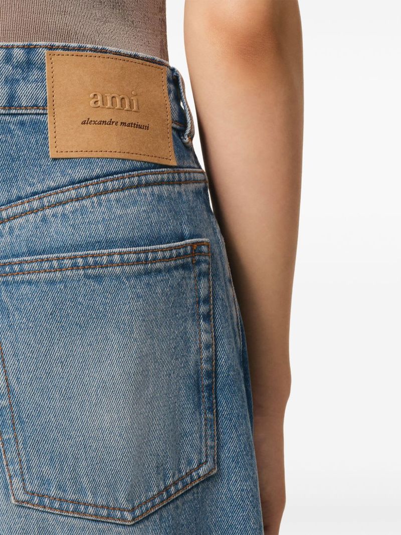 Ami Alexandre Mattiussi Large Fit Denim Jeans - Clear Blue