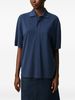 Ami Alexandre Mattiussi Ami De Coeur Cotton Polo Shirt - Blue - Thumbnail 2