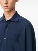 Ami Alexandre Mattiussi Ami De Coeur Cotton Polo Shirt - Blue - Thumbnail 5