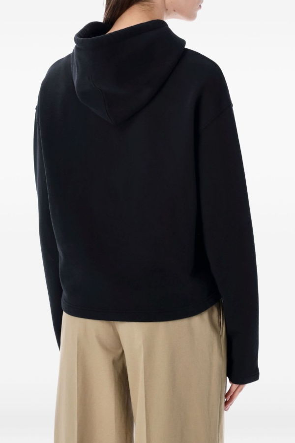 Ami Alexandre Mattiussi Ami De Coeur Cotton Hoodie - Black