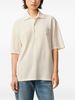 Ami Alexandre Mattiussi Ami De Coeur Cotton Polo Shirt - Beige - Thumbnail 3