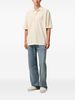 Ami Alexandre Mattiussi Ami De Coeur Cotton Polo Shirt - Beige - Thumbnail 5