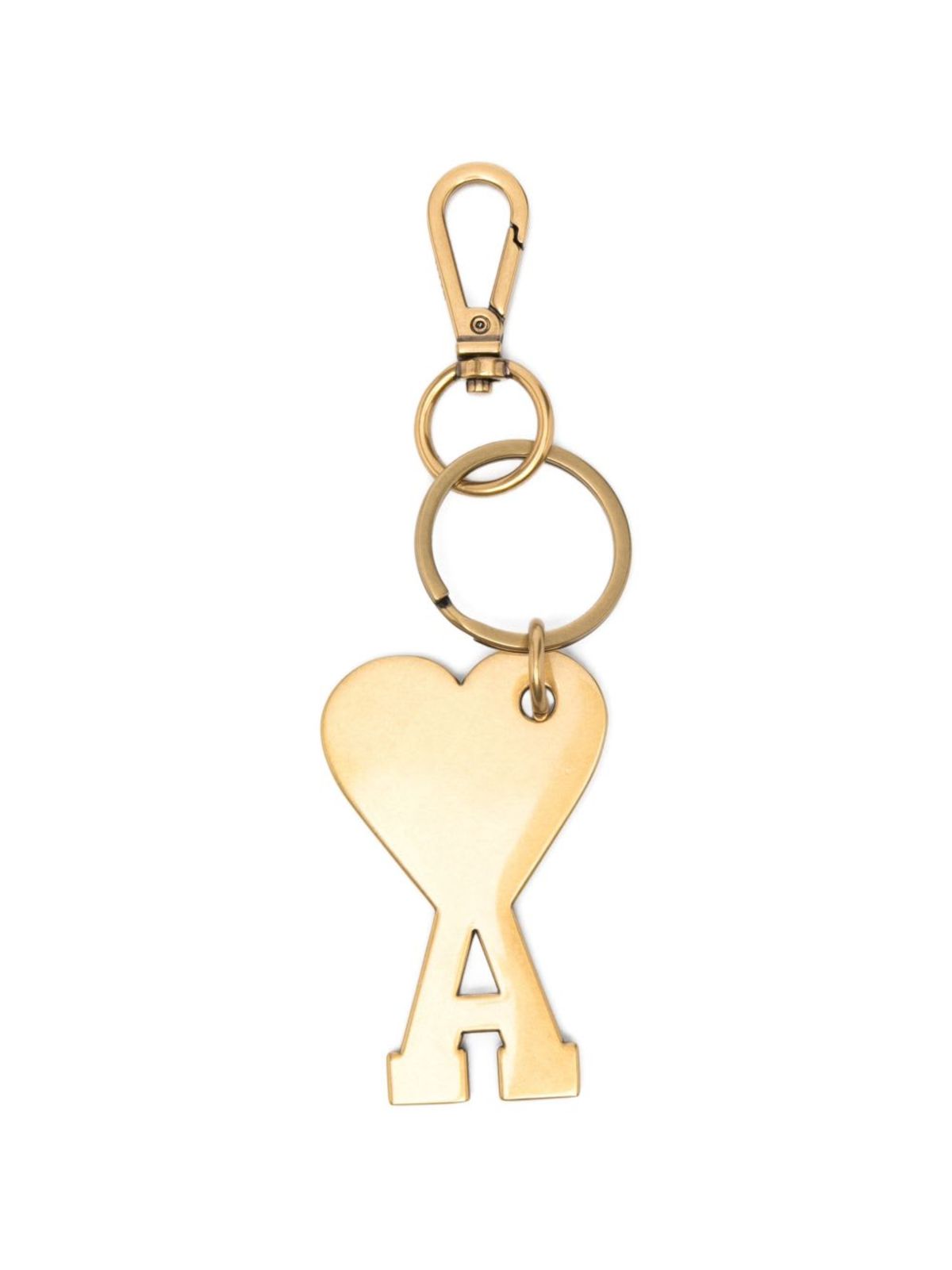 Ami Alexandre Mattiussi Ami De Coeur Keyring - Golden - Image 2 of 3