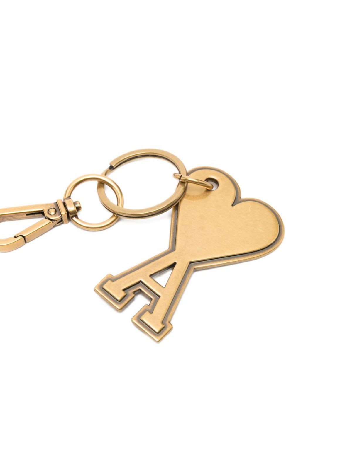 Ami Alexandre Mattiussi Ami De Coeur Keyring - Golden - Image 3 of 3