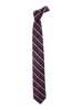 Sebago Regimental 8cm Silk Tie - Bordeaux - Thumbnail 1