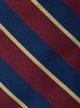Sebago Regimental 8cm Silk Tie - Bordeaux - Thumbnail 3