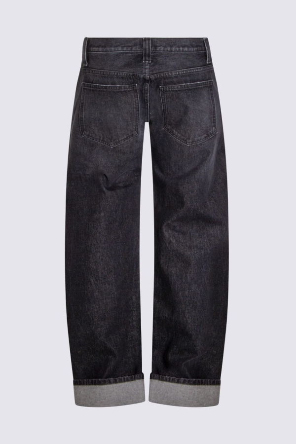 khaite Black Cotton Jeans - Black