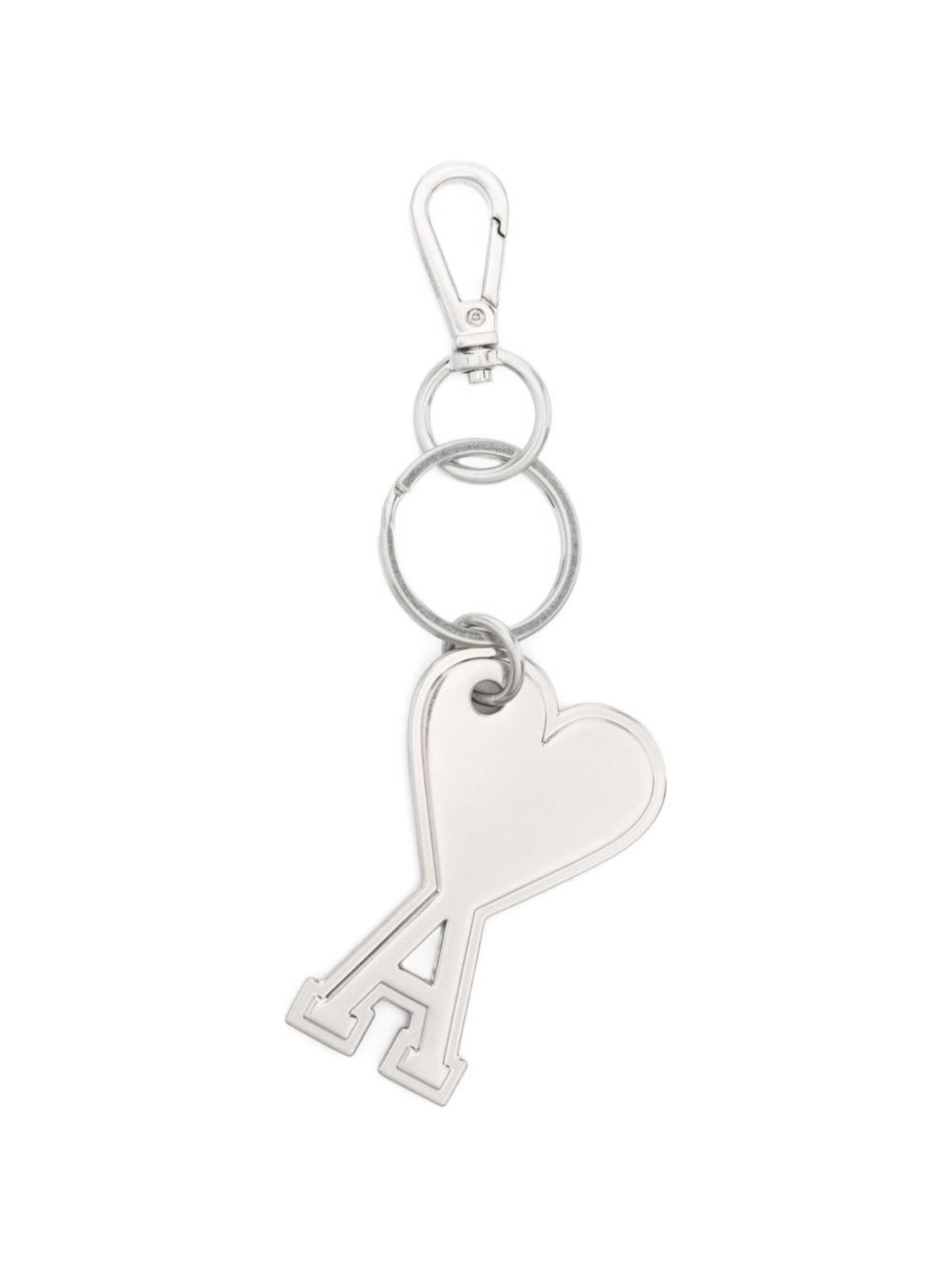 Ami Alexandre Mattiussi Ami De Coeur Keyring - Silver - Image 1 of 3