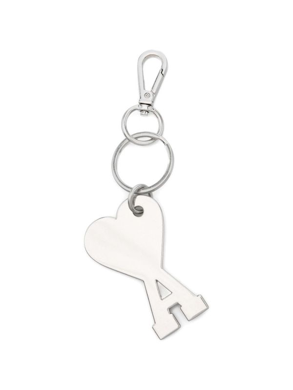Ami Alexandre Mattiussi Ami De Coeur Keyring - Silver