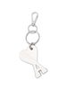 Ami Alexandre Mattiussi Ami De Coeur Keyring - Silver - Thumbnail 2