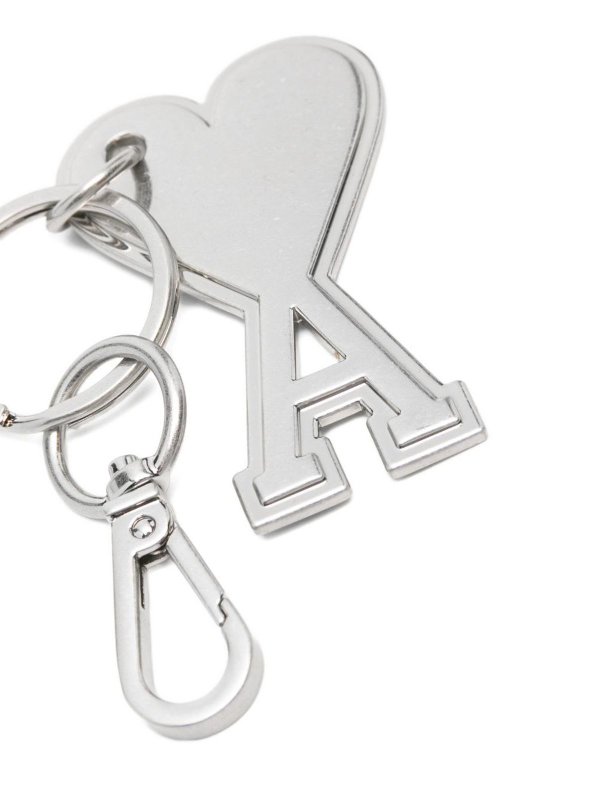Ami Alexandre Mattiussi Ami De Coeur Keyring - Silver - Image 3 of 3
