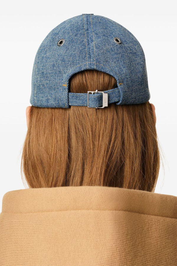 Ami Alexandre Mattiussi Ami De Coeur Denim Cap - Clear Blue