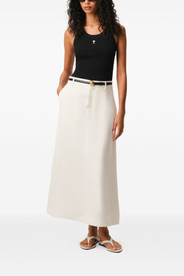 Ami Alexandre Mattiussi Ami De Couer Cotton Tank Top - Black