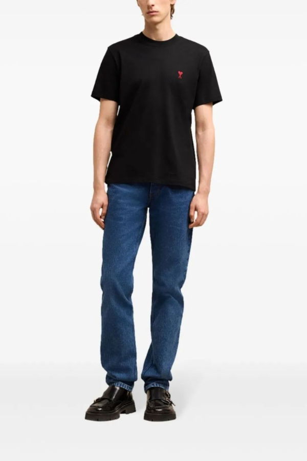 Ami Alexandre Mattiussi Ami De Coeur Cotton T-Shirt - Black