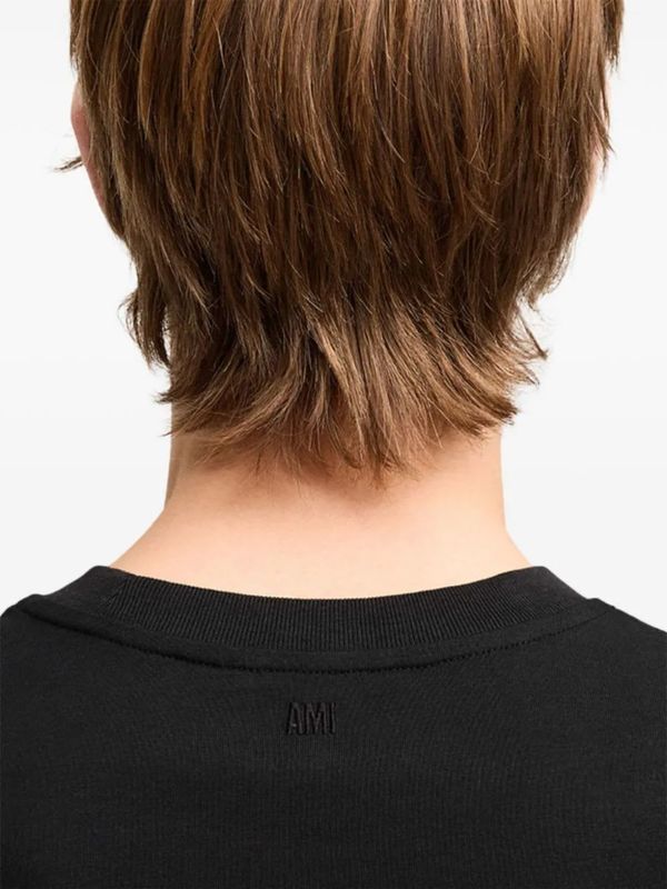 Ami Alexandre Mattiussi Ami De Coeur Cotton T-Shirt - Black