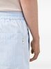 Ami Alexandre Mattiussi Striped Cotton Shorts - Clear Blue - Thumbnail 2