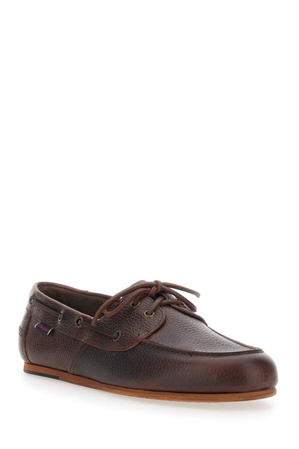 Sebago Pelle Martellata Loafers - Brown