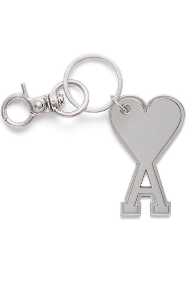Ami Alexandre Mattiussi Ami De Coeur Keyring - Silver