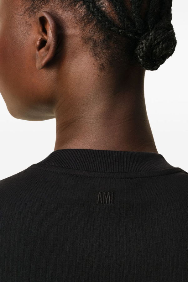 Ami Alexandre Mattiussi Ami De Coeur Cotton Tee - Black