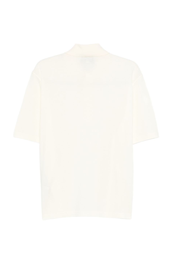 Ami Alexandre Mattiussi Ami De Coeur Cotton Polo Shirt - Beige