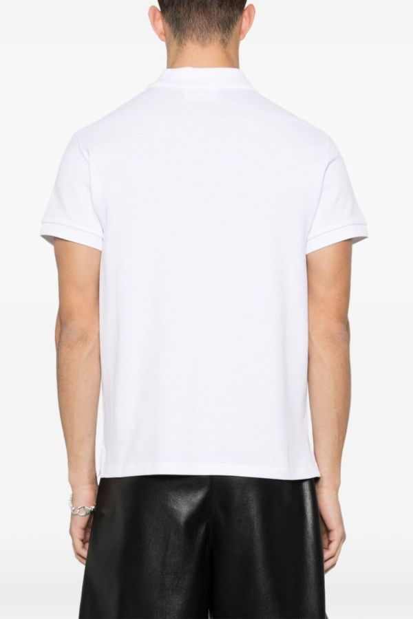 Ami Alexandre Mattiussi Ami De Coeur Cotton Polo Shirt - White