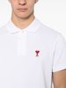 Ami Alexandre Mattiussi Ami De Coeur Cotton Polo Shirt - White - Thumbnail 4