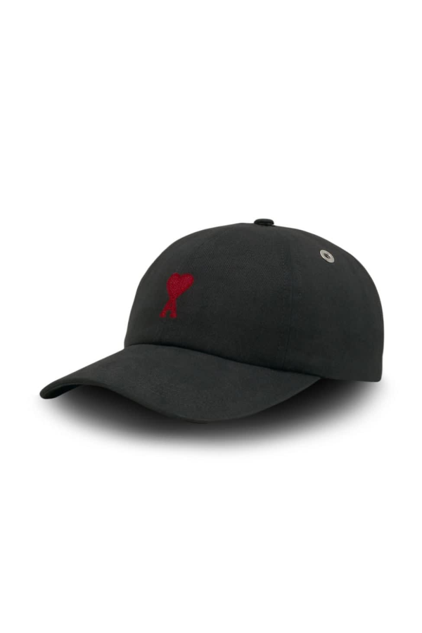 Ami Alexandre Mattiussi Ami De Coeur Baseball Cap - Black
