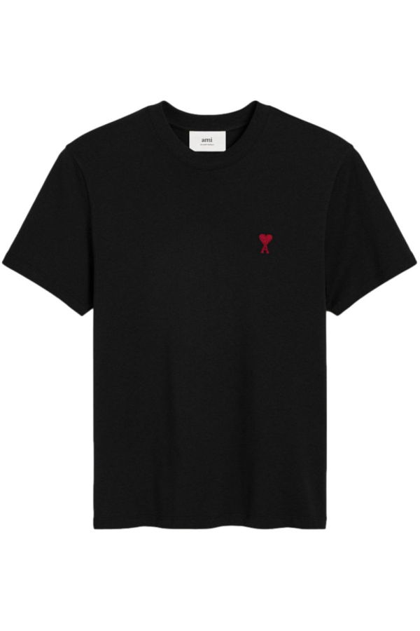 Ami Alexandre Mattiussi Ami De Coeur Cotton T-Shirt - Black