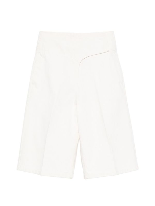 Ami Alexandre Mattiussi Cotton Bermuda Shorts - Beige