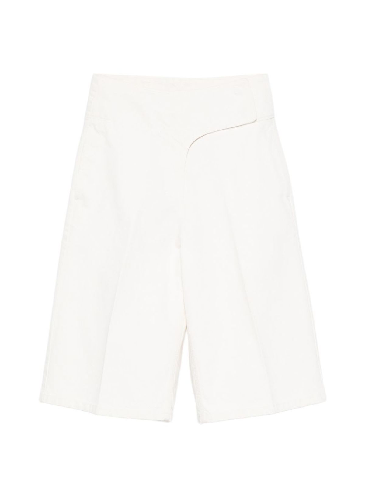 Ami Alexandre Mattiussi Cotton Bermuda Shorts - Beige - Image 1 of 3