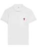 Ami Alexandre Mattiussi Ami De Coeur Cotton Polo Shirt - White - Thumbnail 1
