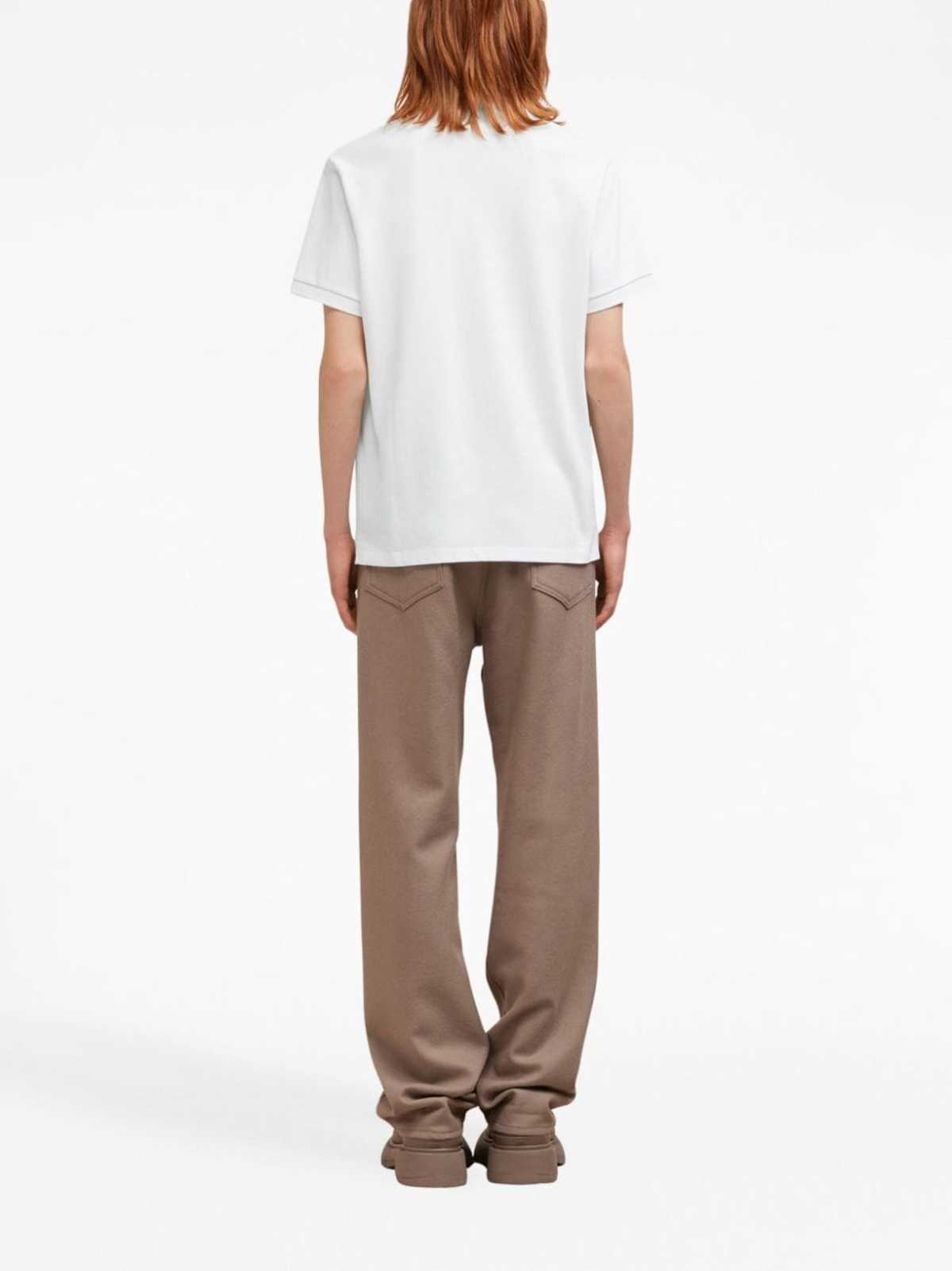 Ami Alexandre Mattiussi Ami De Coeur Cotton Polo Shirt - White - Image 4 of 5