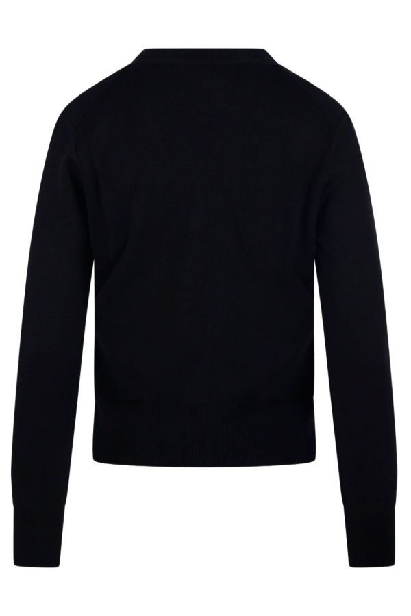 Ami Alexandre Mattiussi Ami De Coeur Wool Cardigan - Black