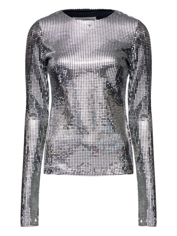 MM6 Maison Margiela Metallized Top - Silver