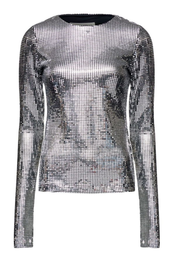 MM6 Maison Margiela Metallized Top - Silver