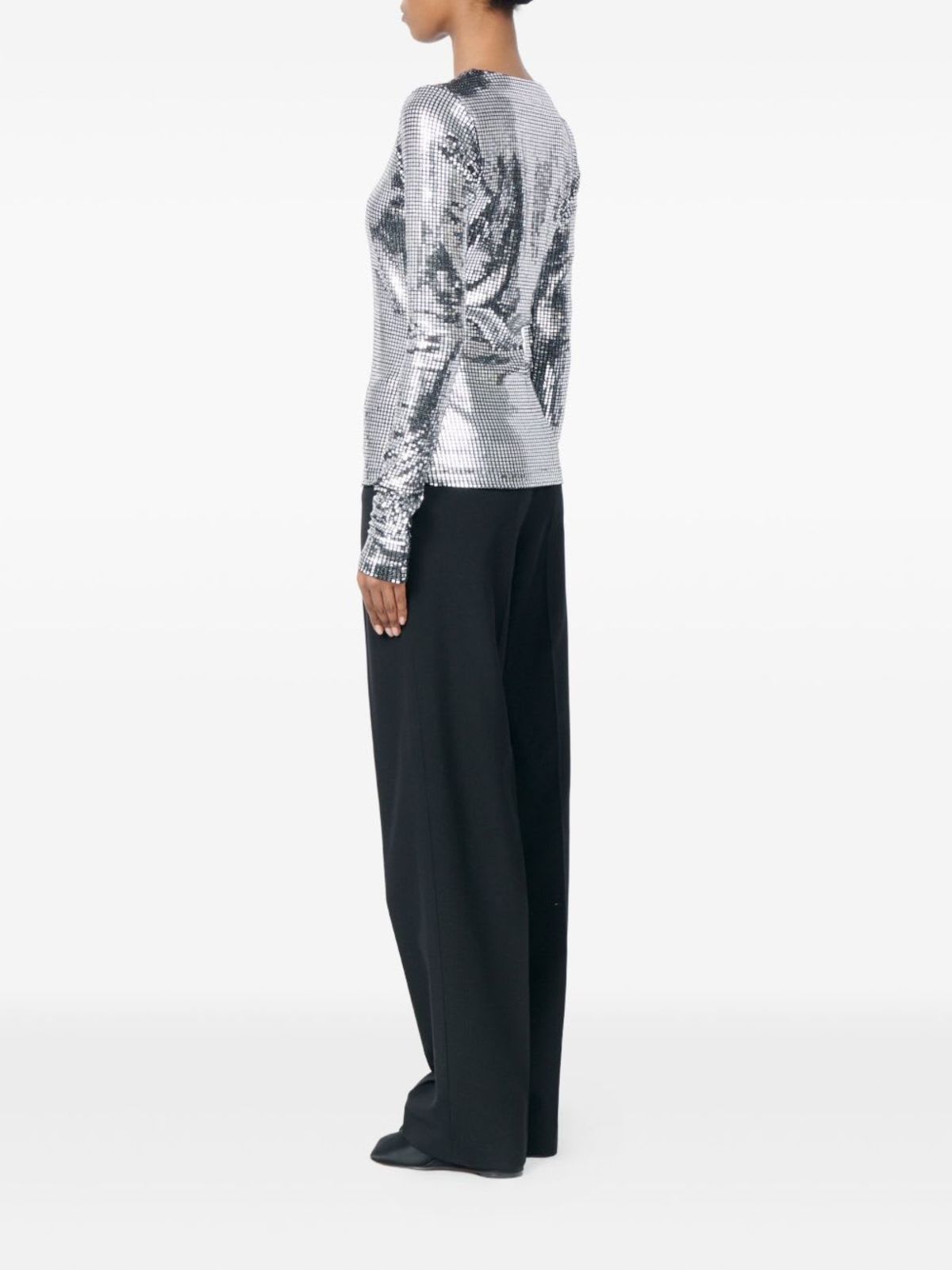 MM6 Maison Margiela Metallized Top - Silver - Image 2 of 4